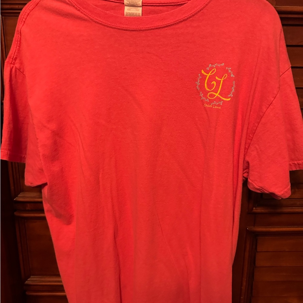 Women's Chloe Lane Short Sleeve Tee - Coral